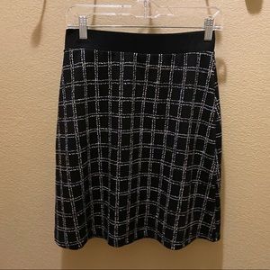 Gilli Black & White Checkered Skirt